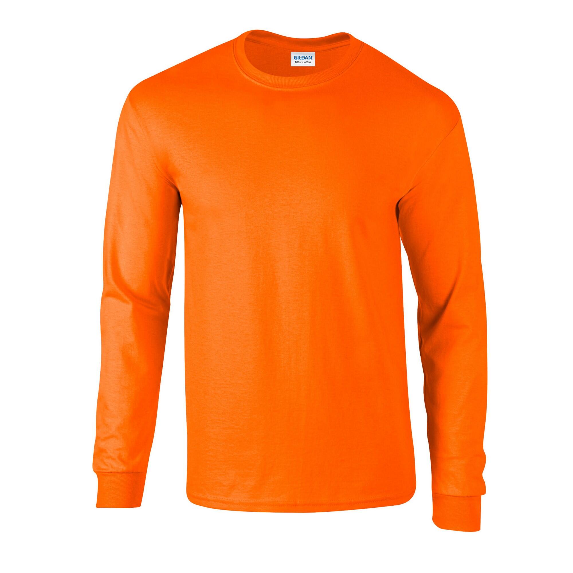 Gildan Unisex Adult Ultra Plain Cotton Long-Sleeved T-Shirt