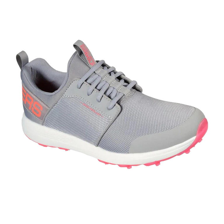 Grey and pink Skechers Go Golf Max sport trainer