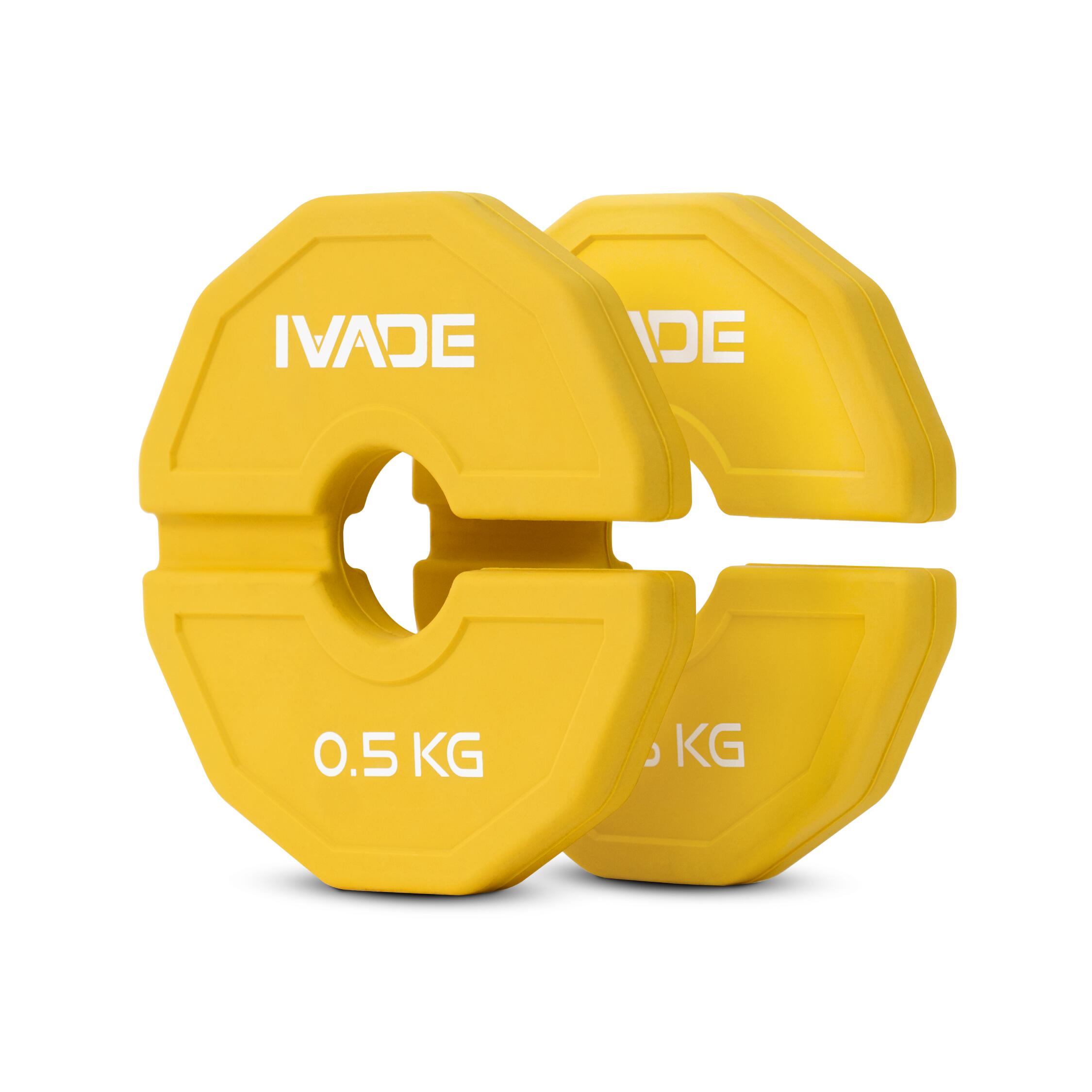 Weight plates Rubber Change Plate 0.5KG x 2 (MD1050) - IRONTEC