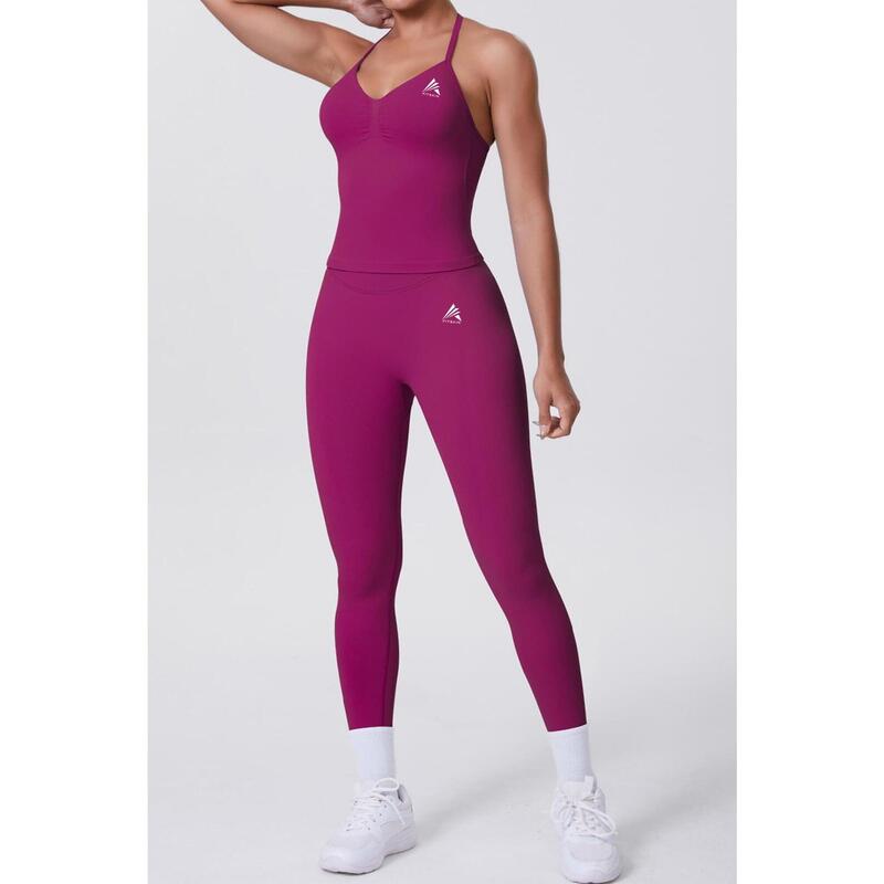 Colant lung FITSKIN V-Form Longline Dark Fuchsia