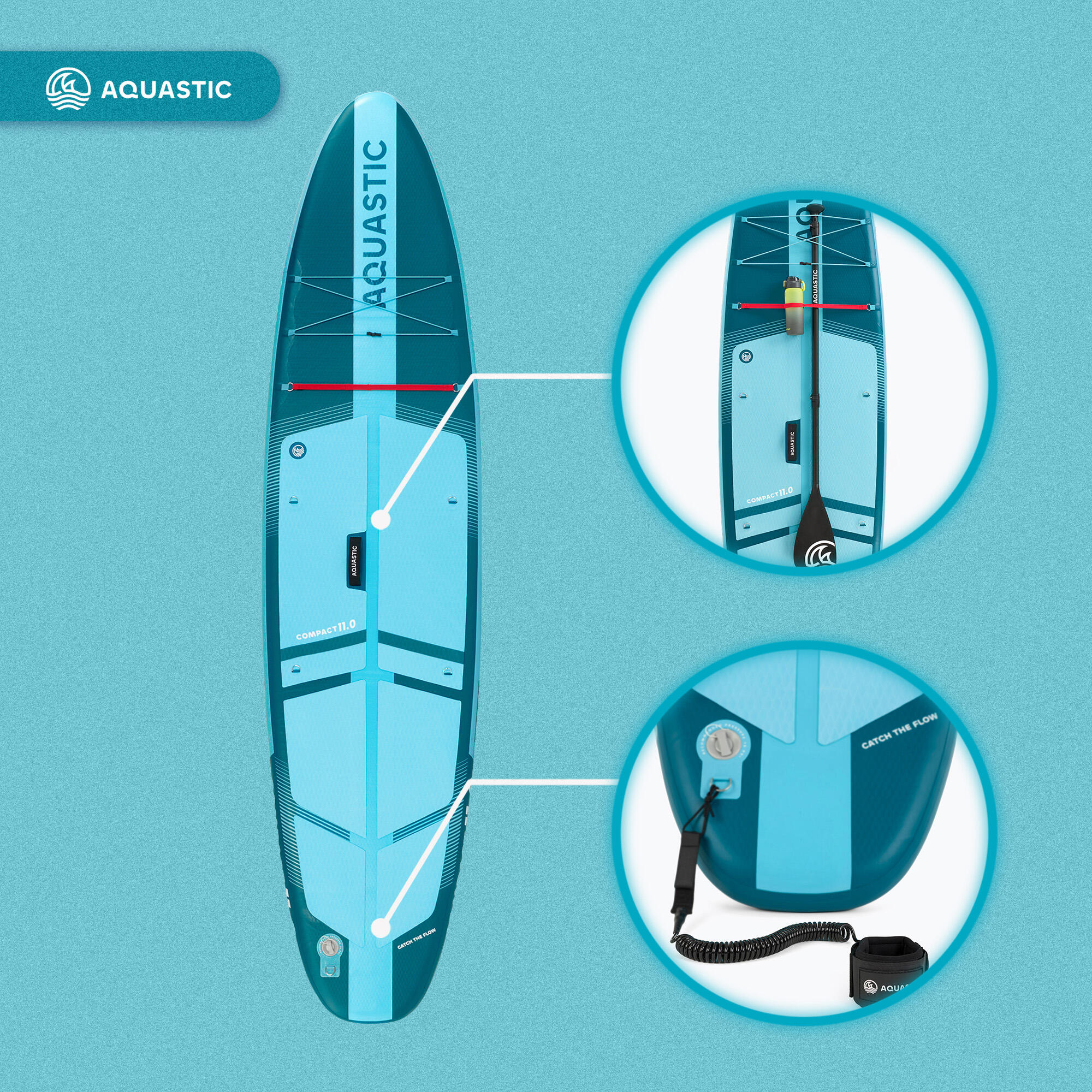 SUP-Board AQUASTIC Compact 11'0" 5/7