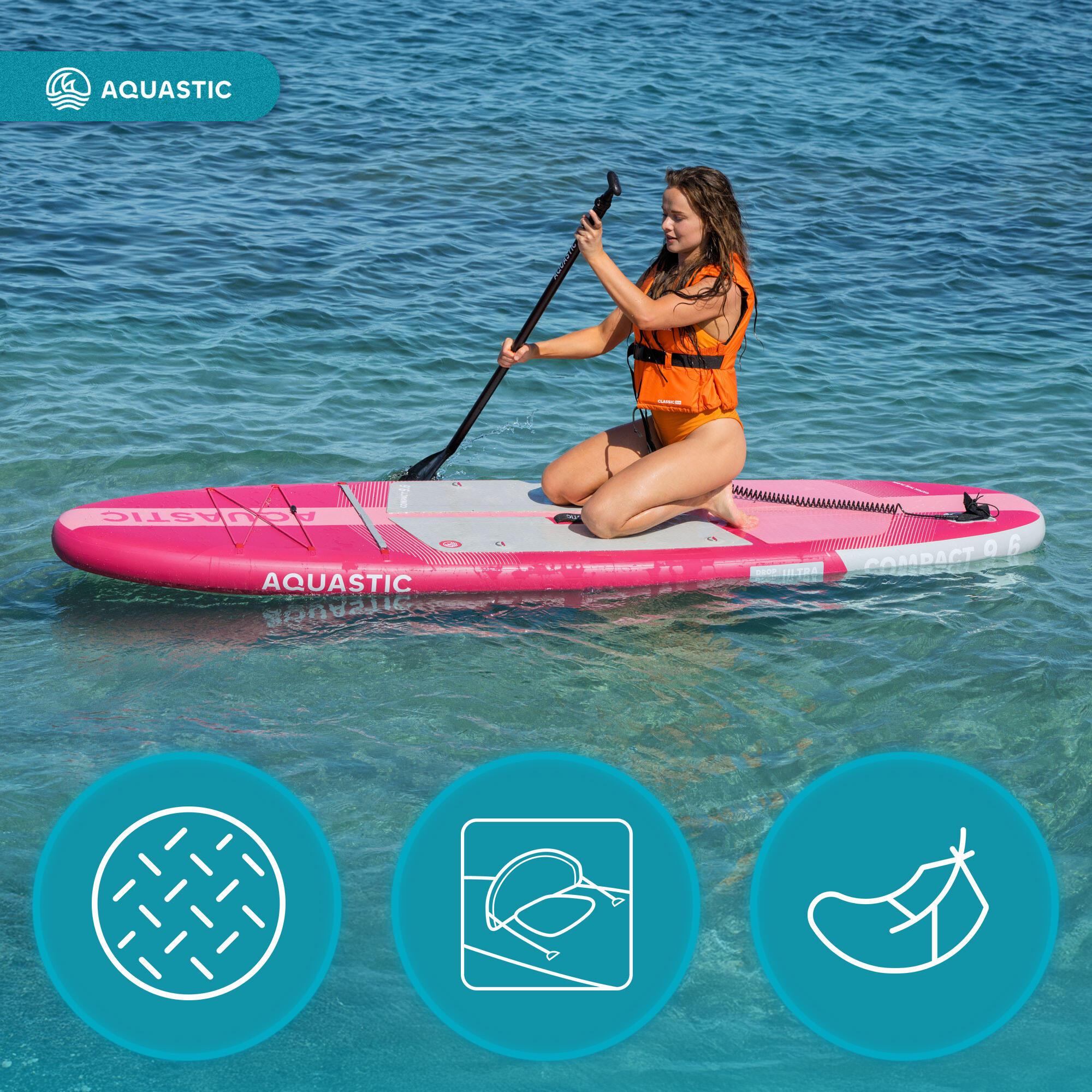 Tabla SUP AQUASTIC Compact 9'6" 4/7