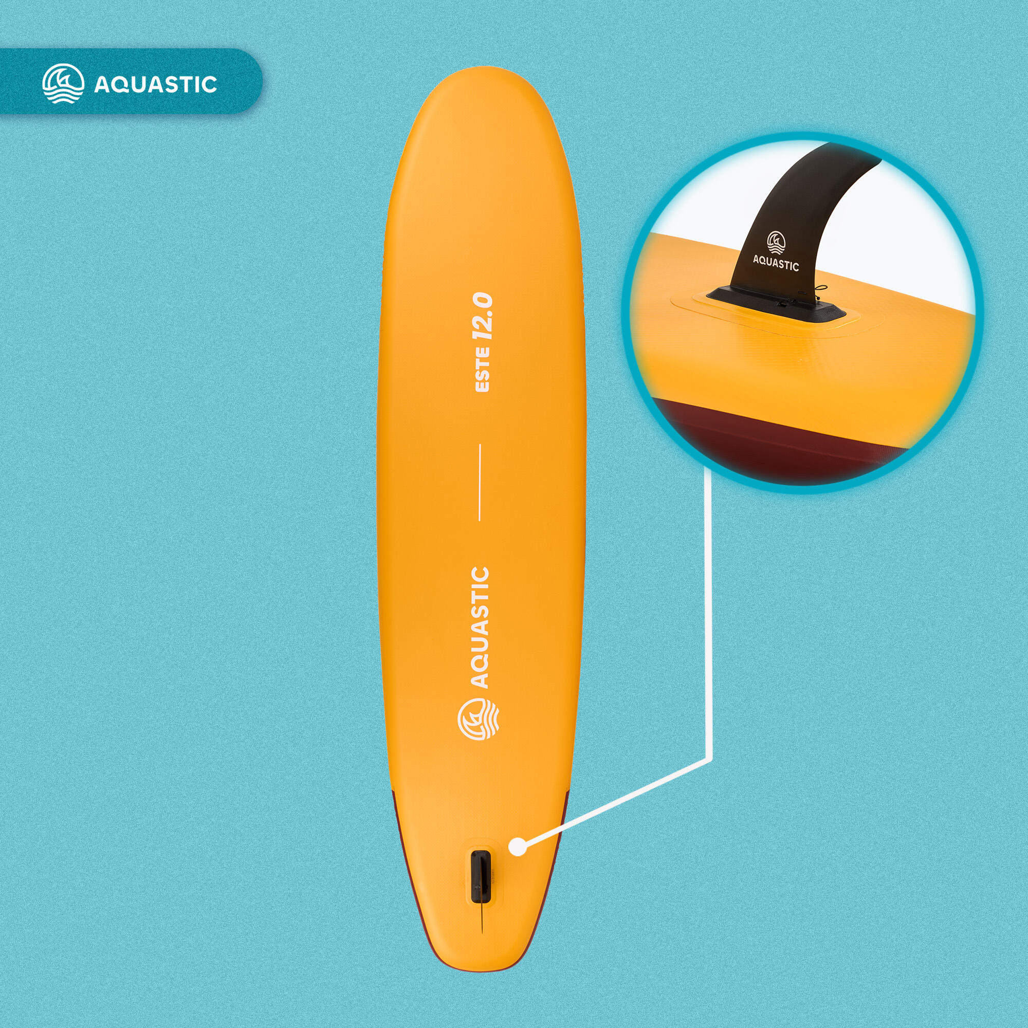 AQUASTIC SUP Este 12'0" Brett 6/7