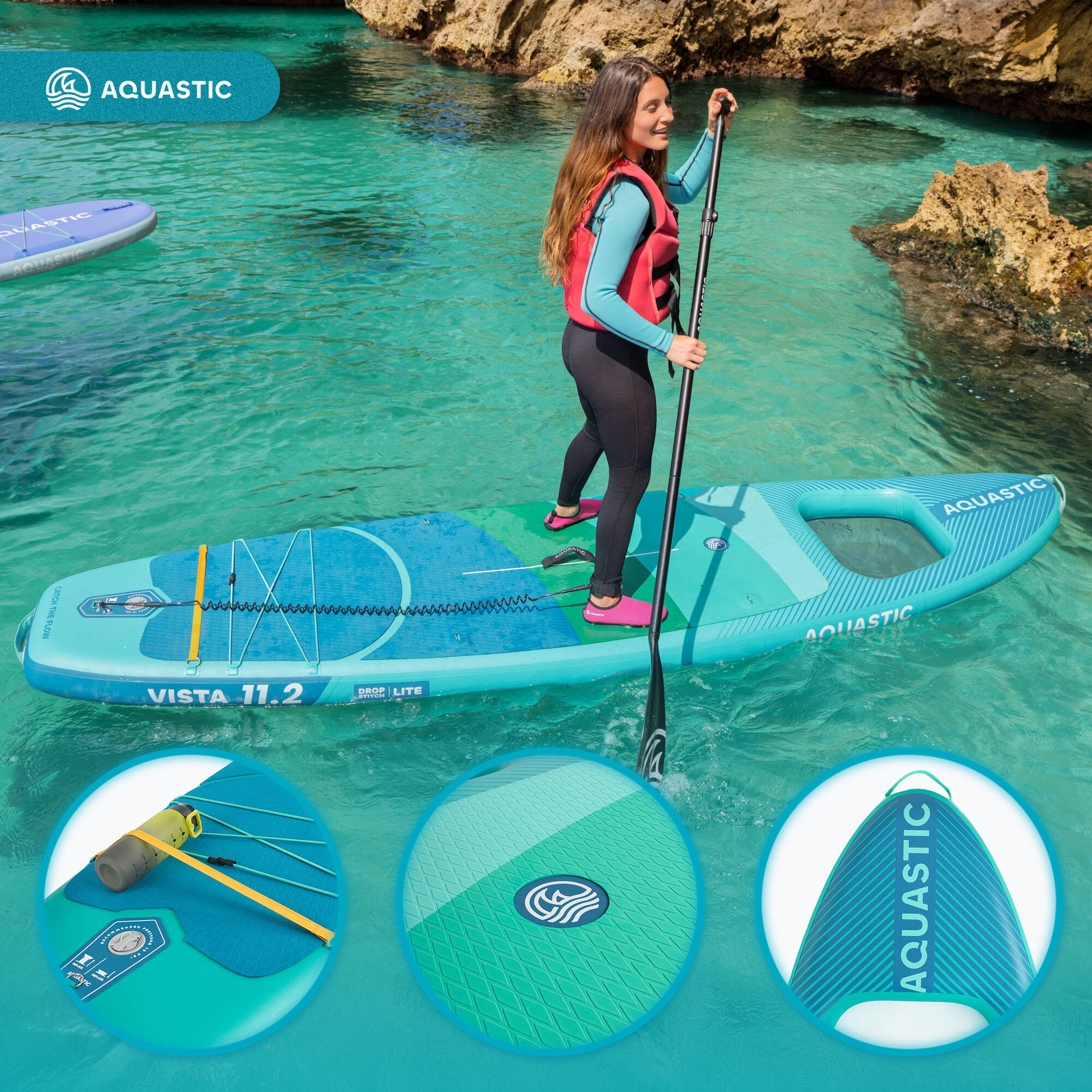 SUP-Board AQUASTIC Vista 11'2" 3/7