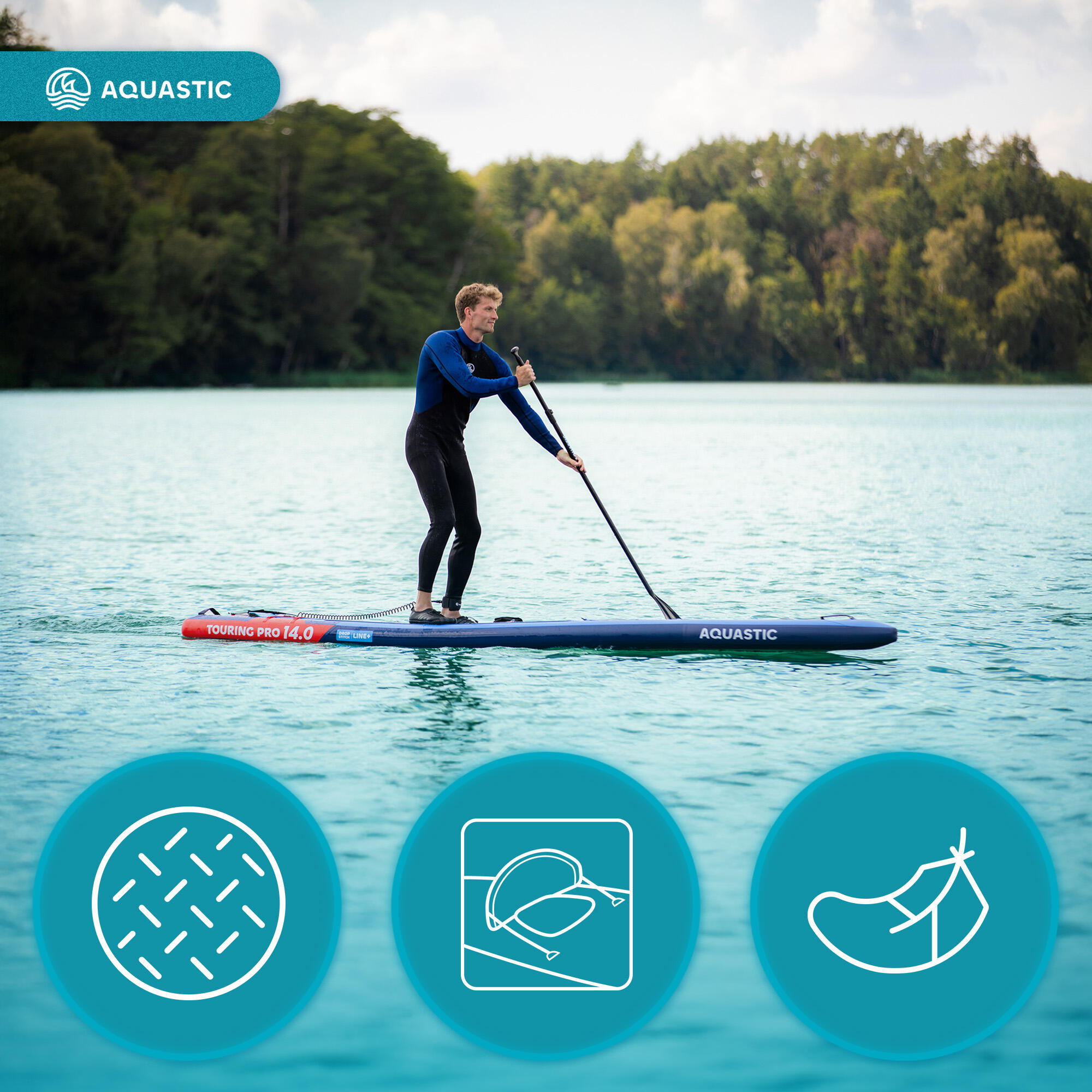 SUP-Board AQUASTIC Touring Pro 14'0" 4/7