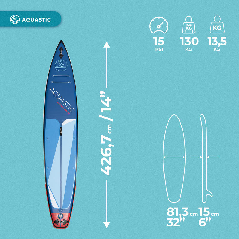 Placa SUP AQUASTIC Touring Pro 14'0".