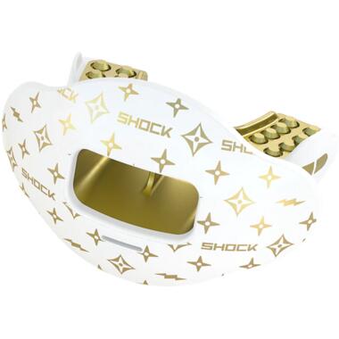 Shock Doctor Max Air Flow Lip Guard Print White/Gold Lux