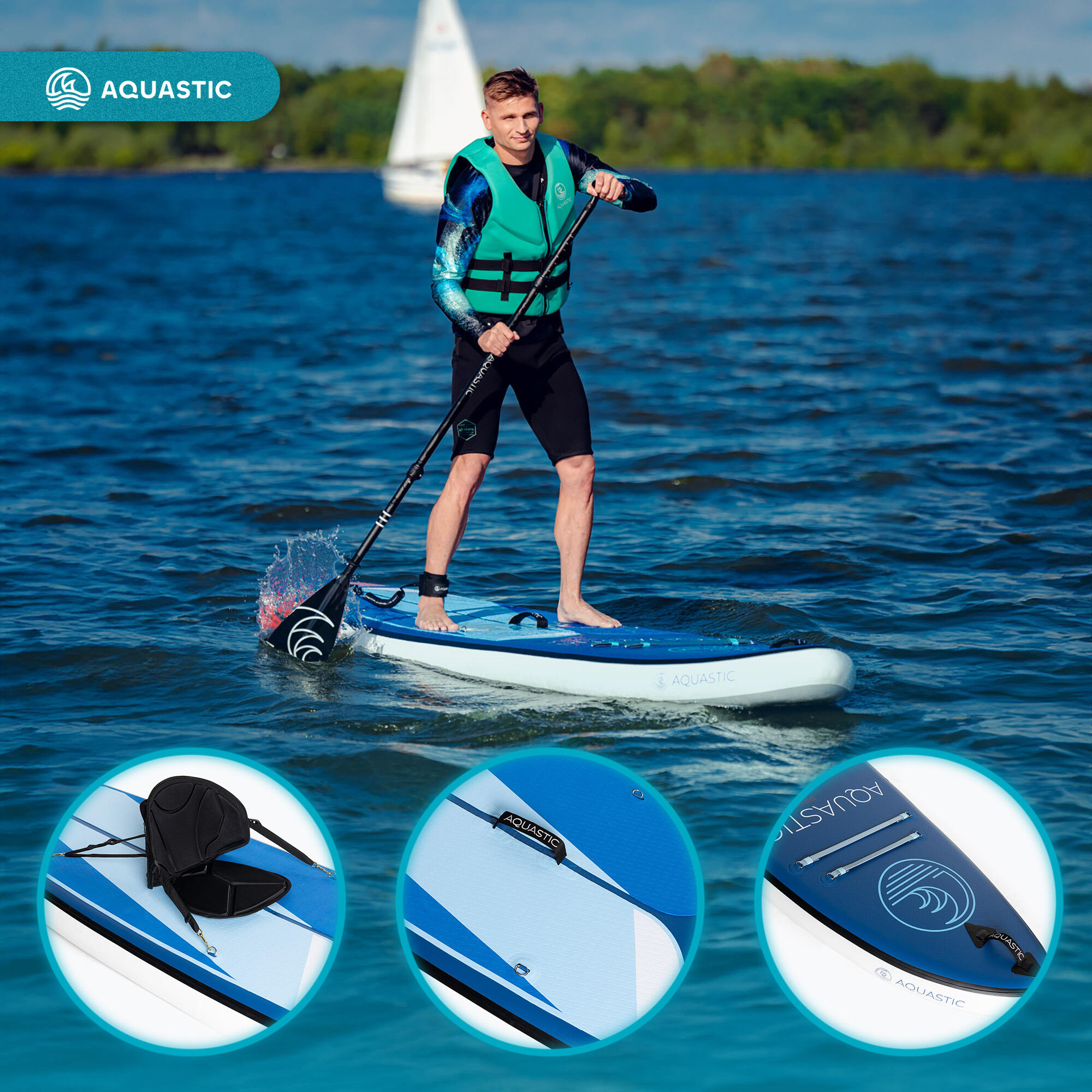 Planche SUP AQUASTIC Perth Pro 11' 3/7