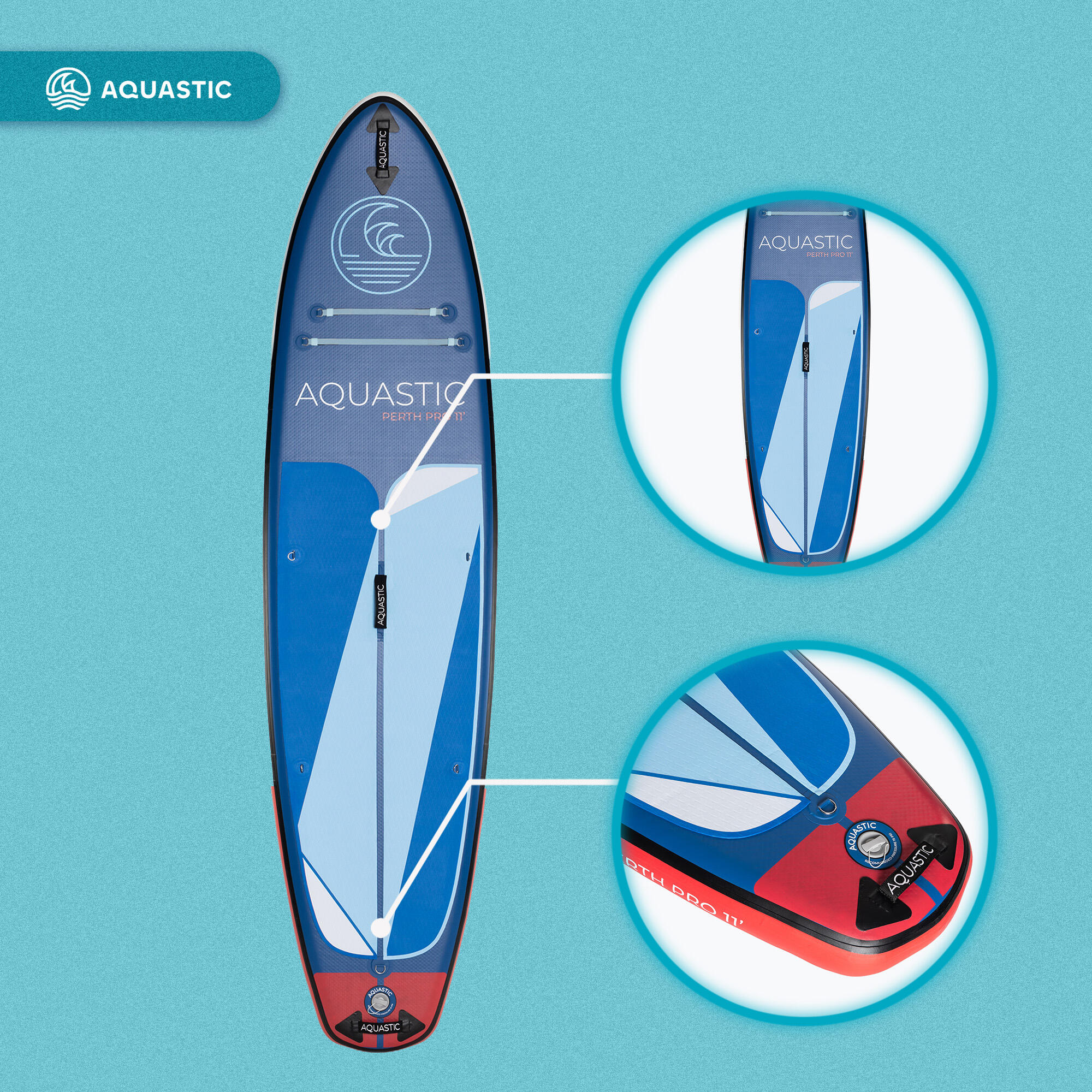 Planche SUP AQUASTIC Perth Pro 11' 5/7