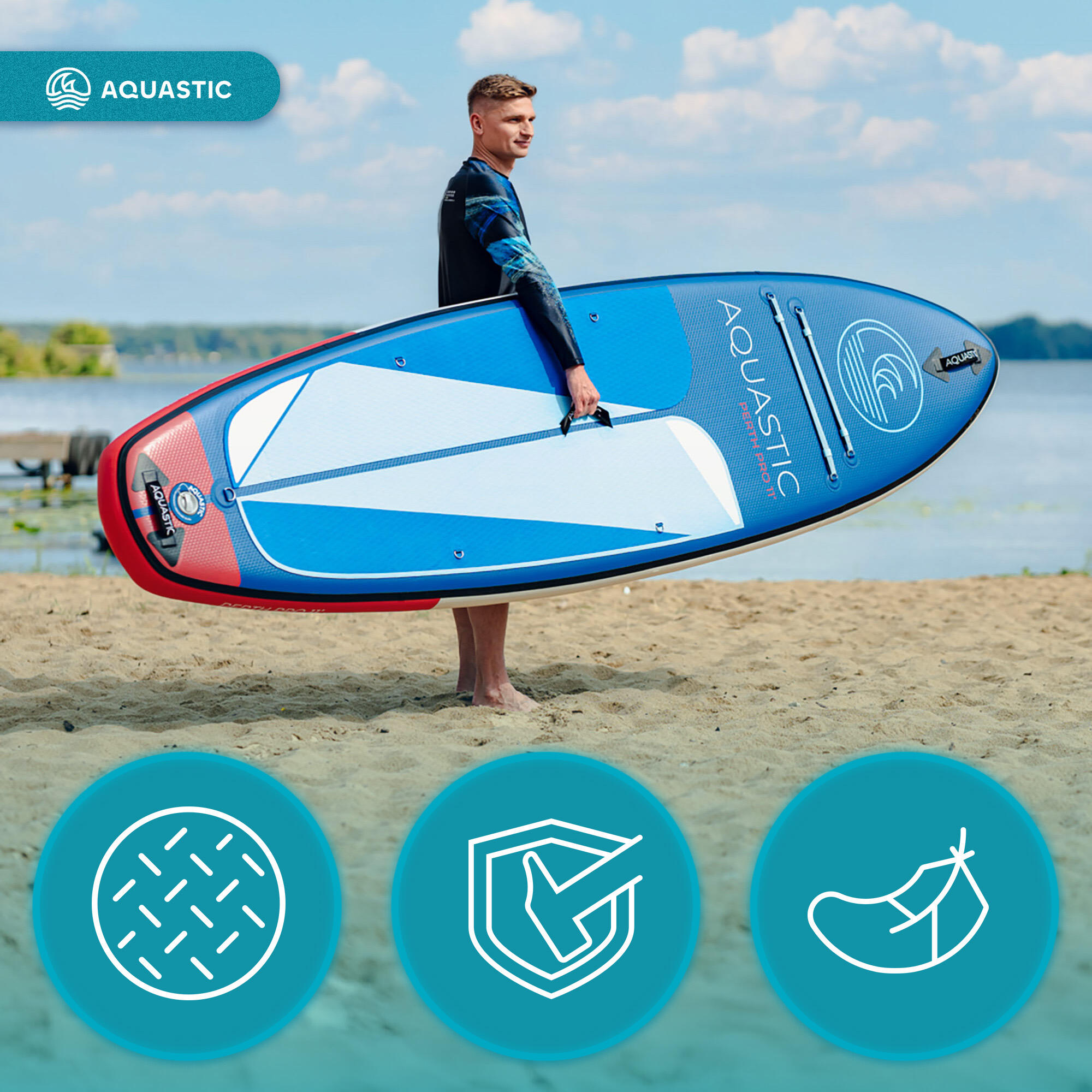 Planche SUP AQUASTIC Perth Pro 11' 4/7