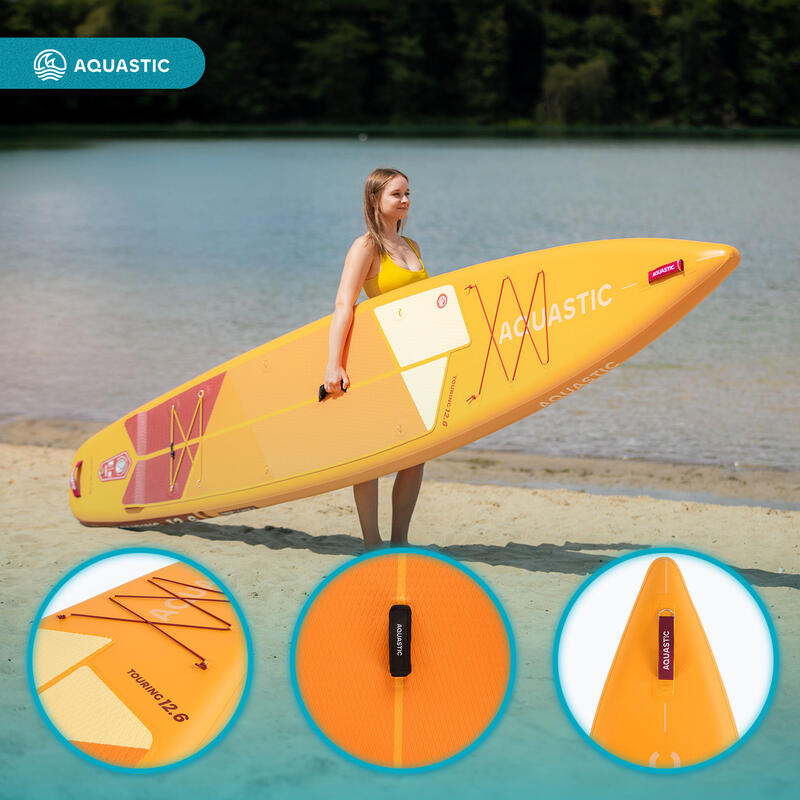 Placă SUP AQUASTIC Touring 12'6" Set cu scaun
