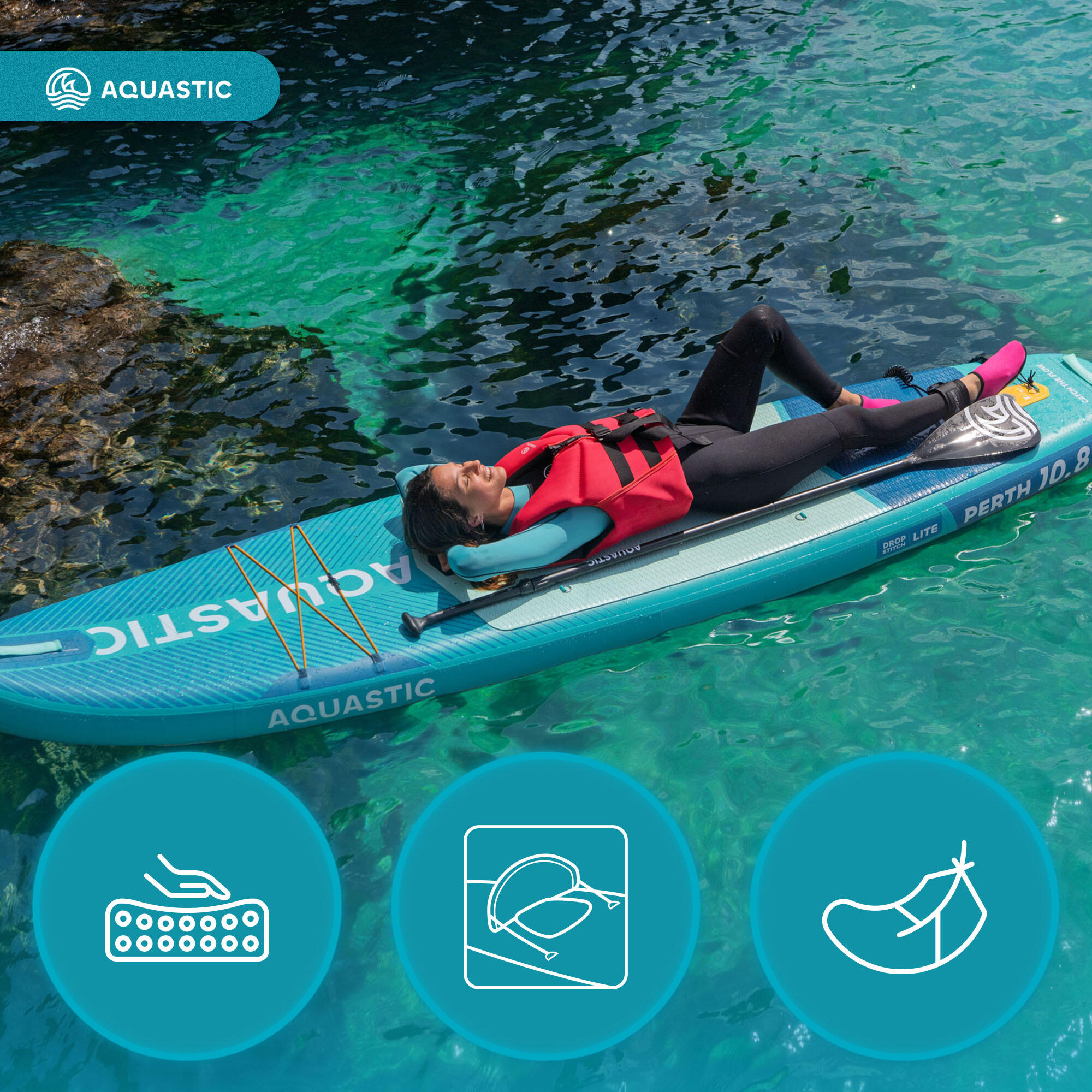 Tavola SUP AQUASTIC Perth 10'8" 3/7