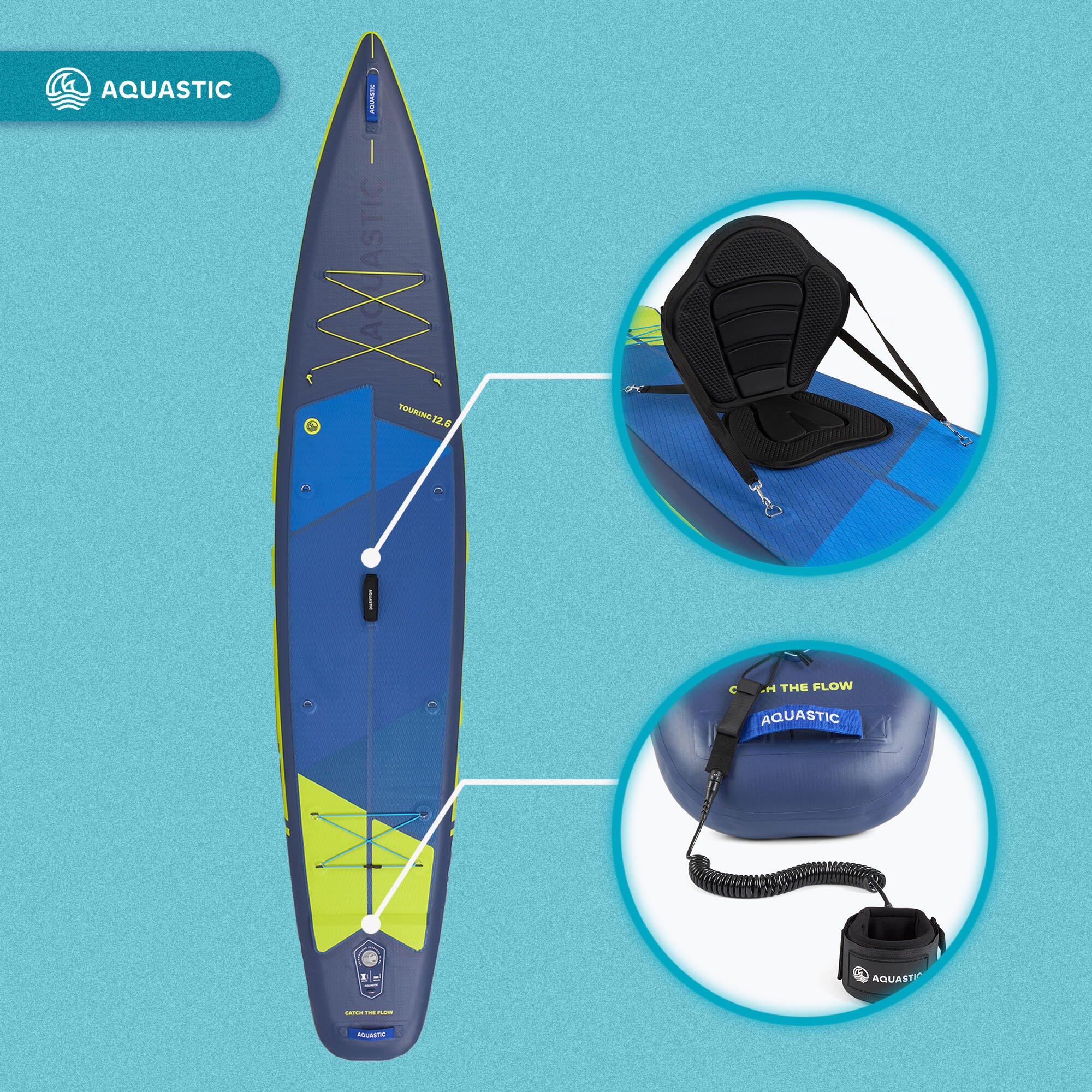 Tabla SUP AQUASTIC Touring 12'6" 5/7