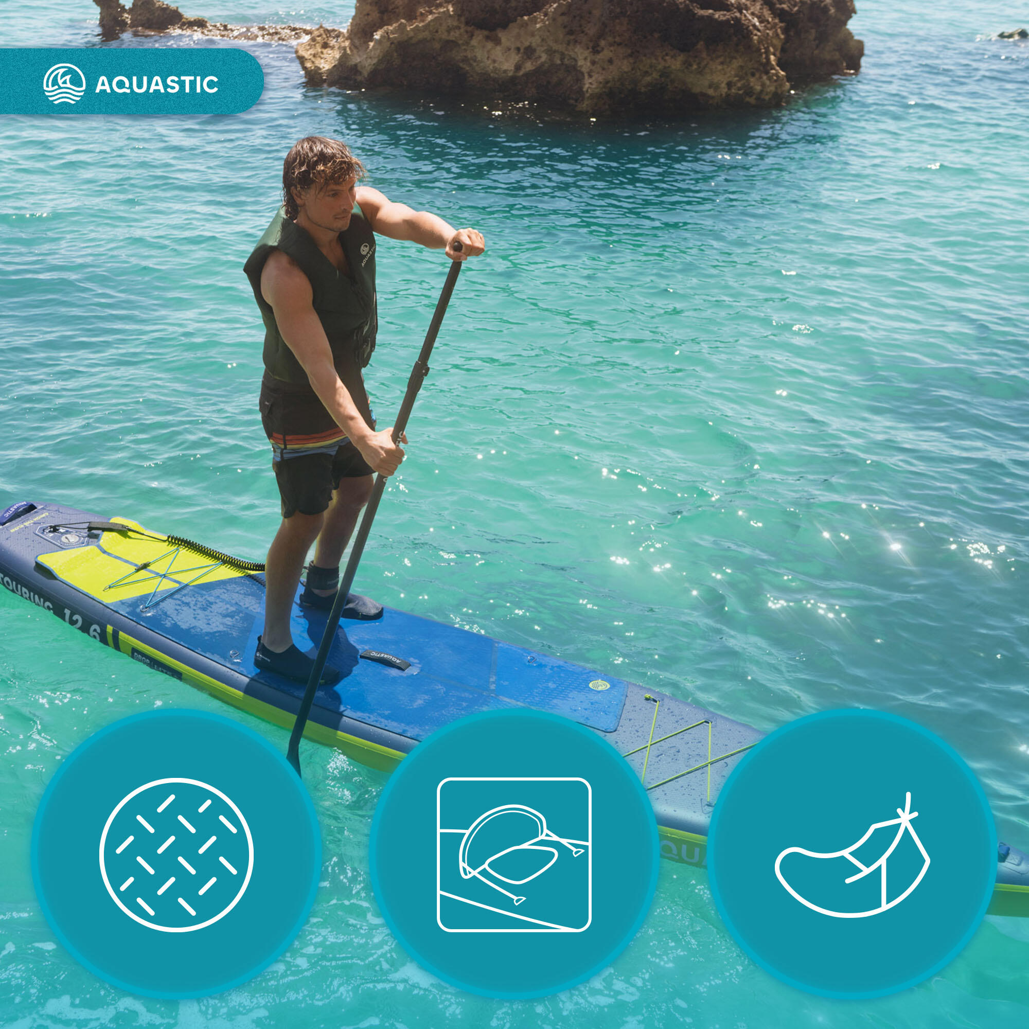 Tabla SUP AQUASTIC Touring 12'6" 4/7