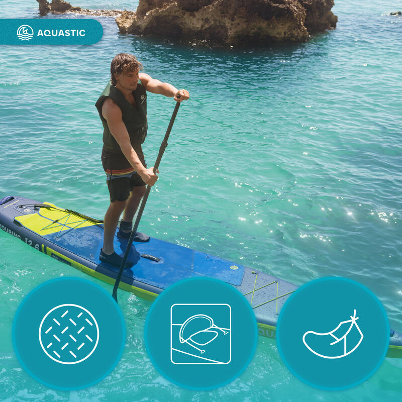 Placă SUP AQUASTIC Touring 12'6" Set cu scaun