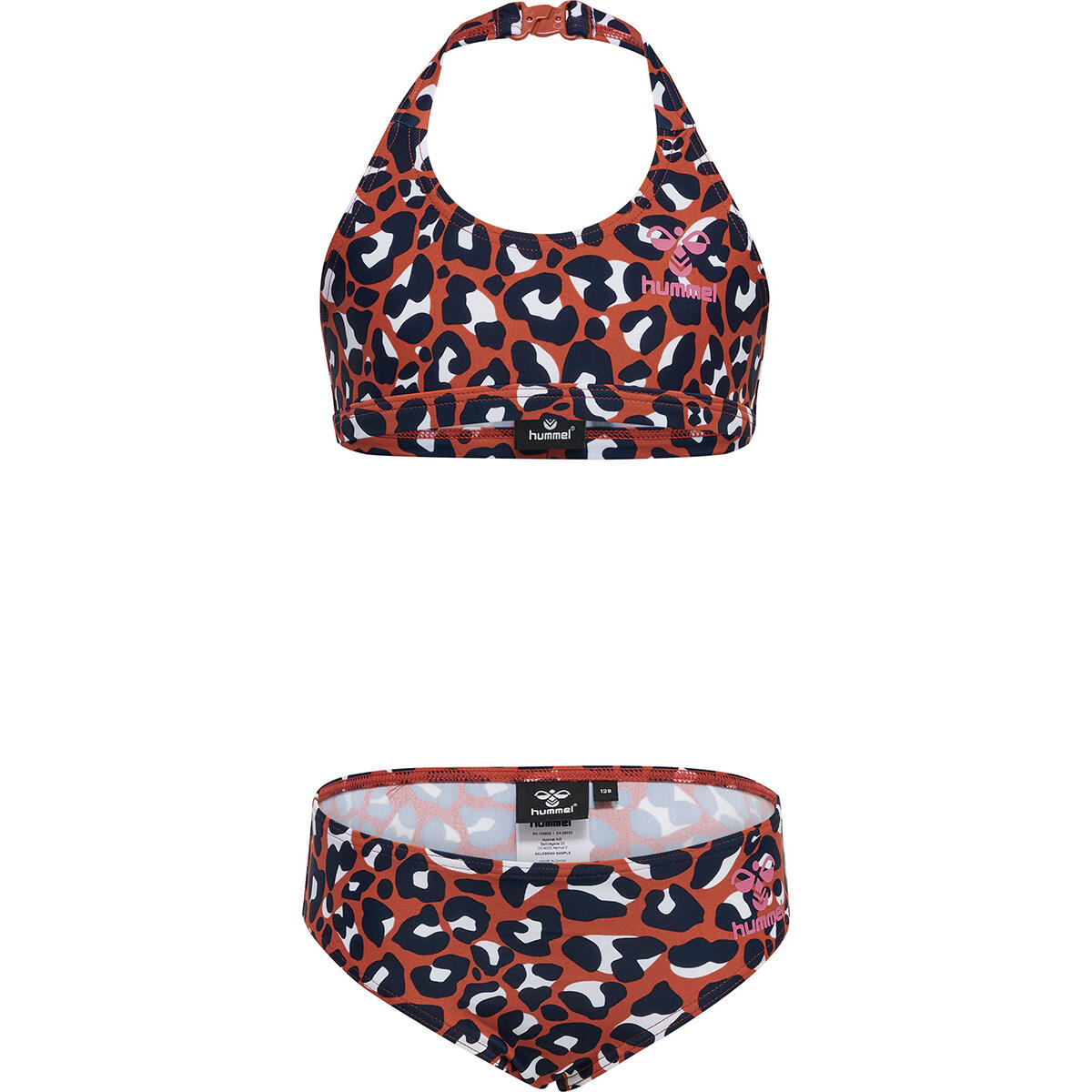 Hummel - Maillot De Bain Fille Hummel Tinka - Maillot De Bain 2 Pièces - Noir|orange -  4 À 6 Ans - Decathlon