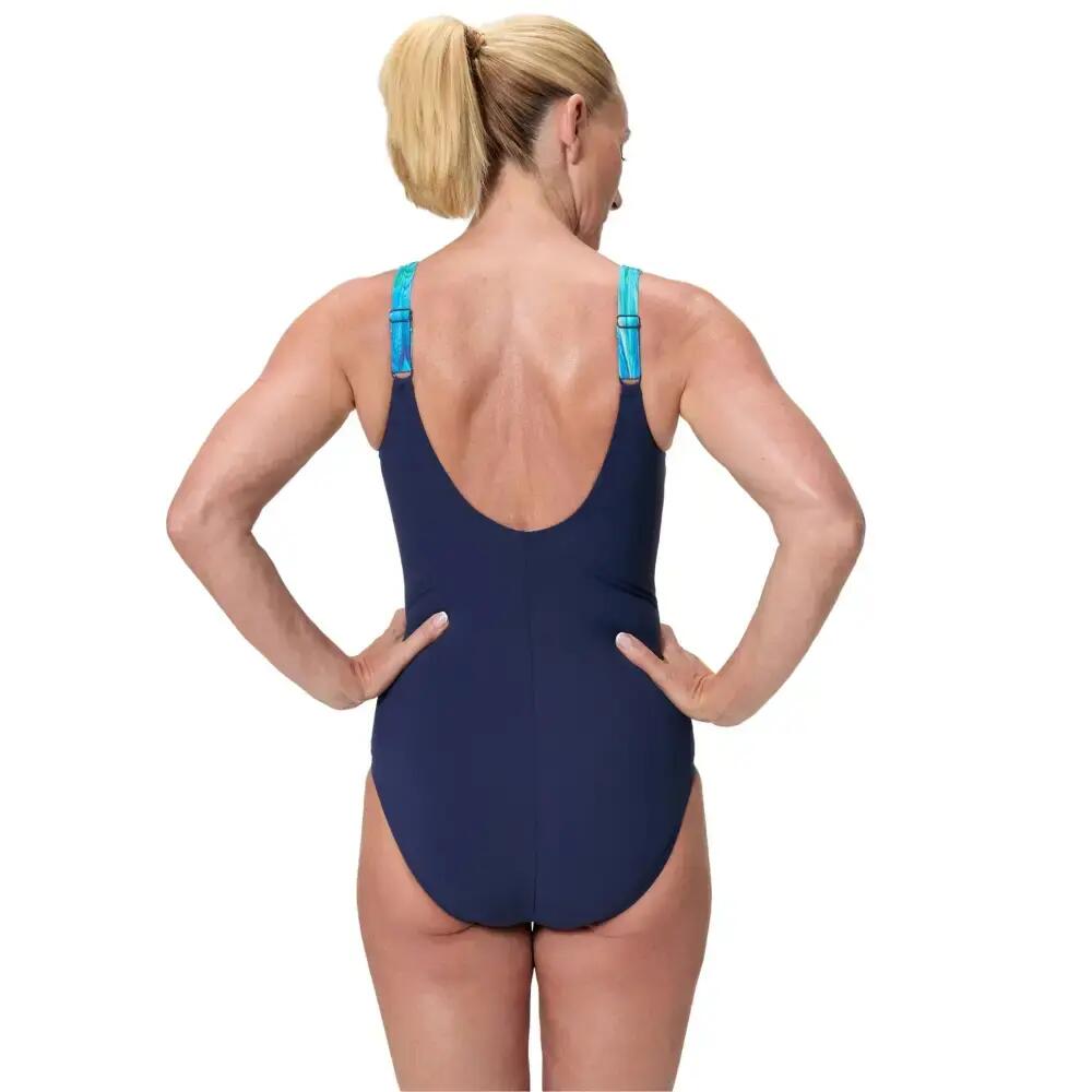 Dames Lunalustre Shaping Badpak Blauw II 2/7