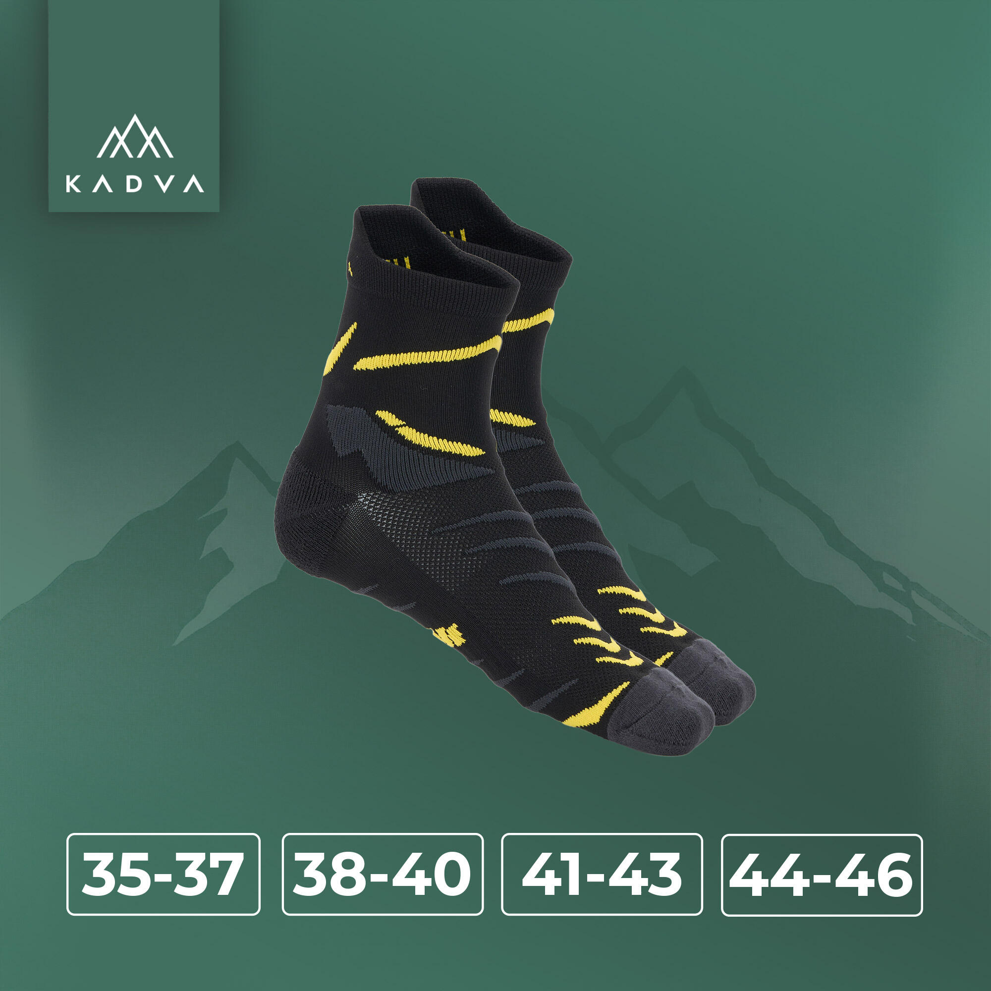 Meias KADVA Stride Coolmax 2 pares 2/6