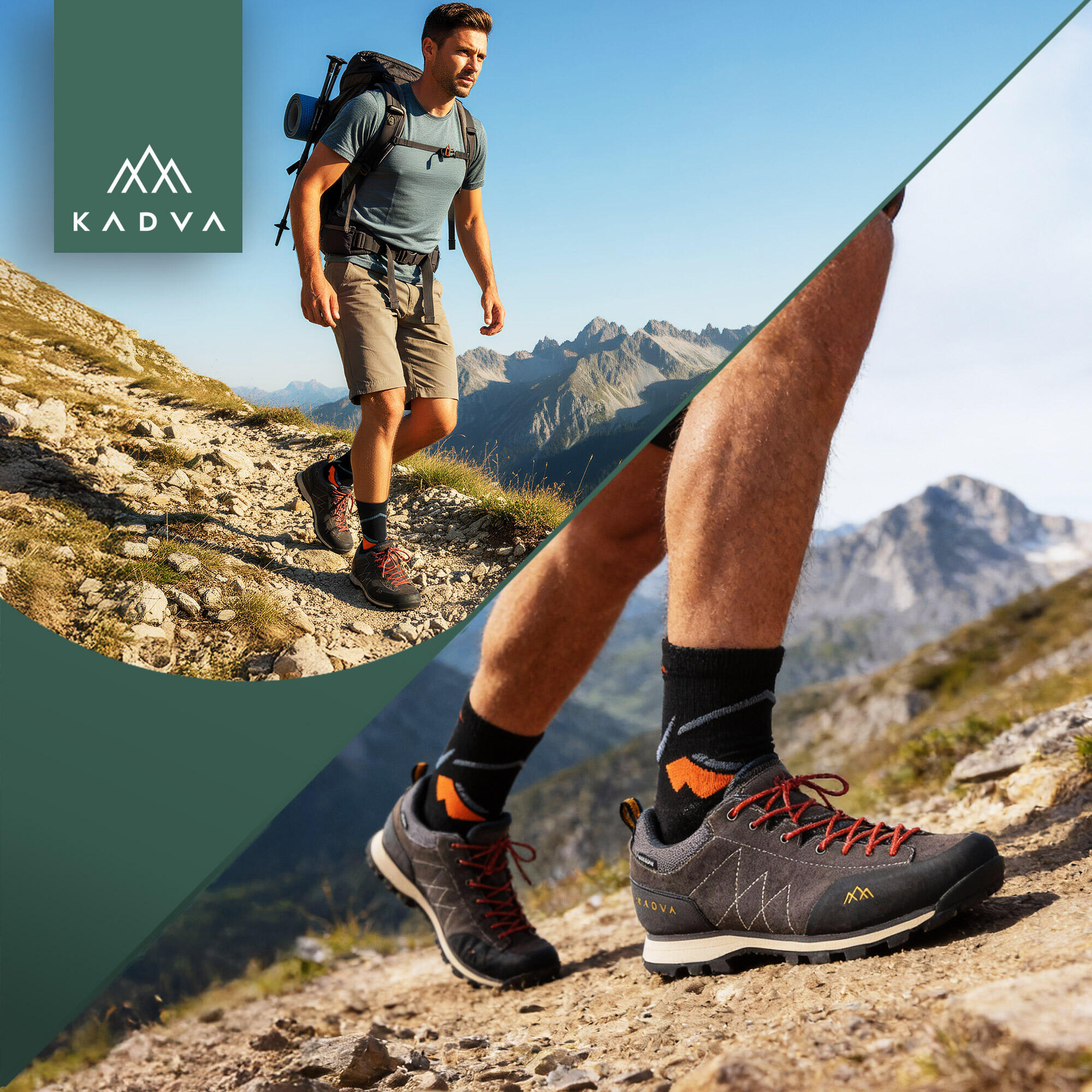Meias KADVA Stride Coolmax 2 pares 6/6