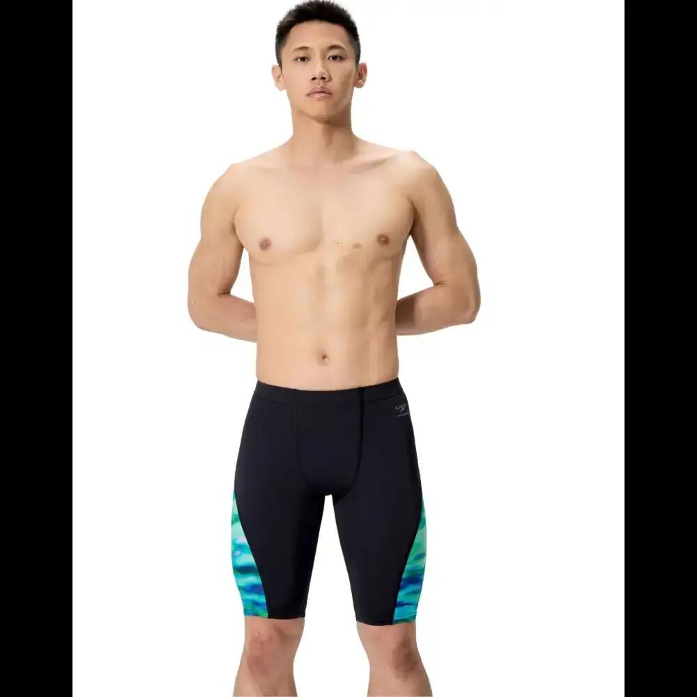 Speedo Club Training Spliced Jammer - Black/Green
