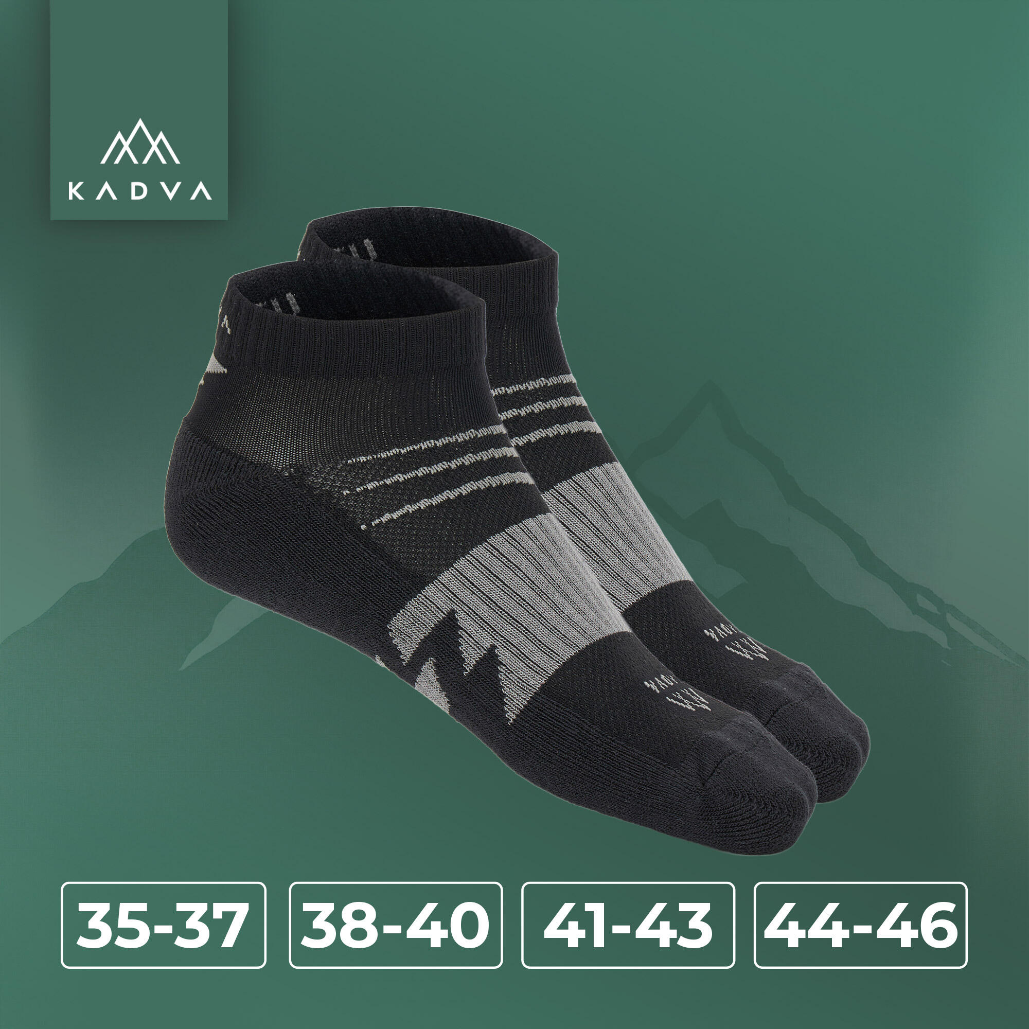Meias KADVA Stride Coolmax Low Cut 2 pares 2/6
