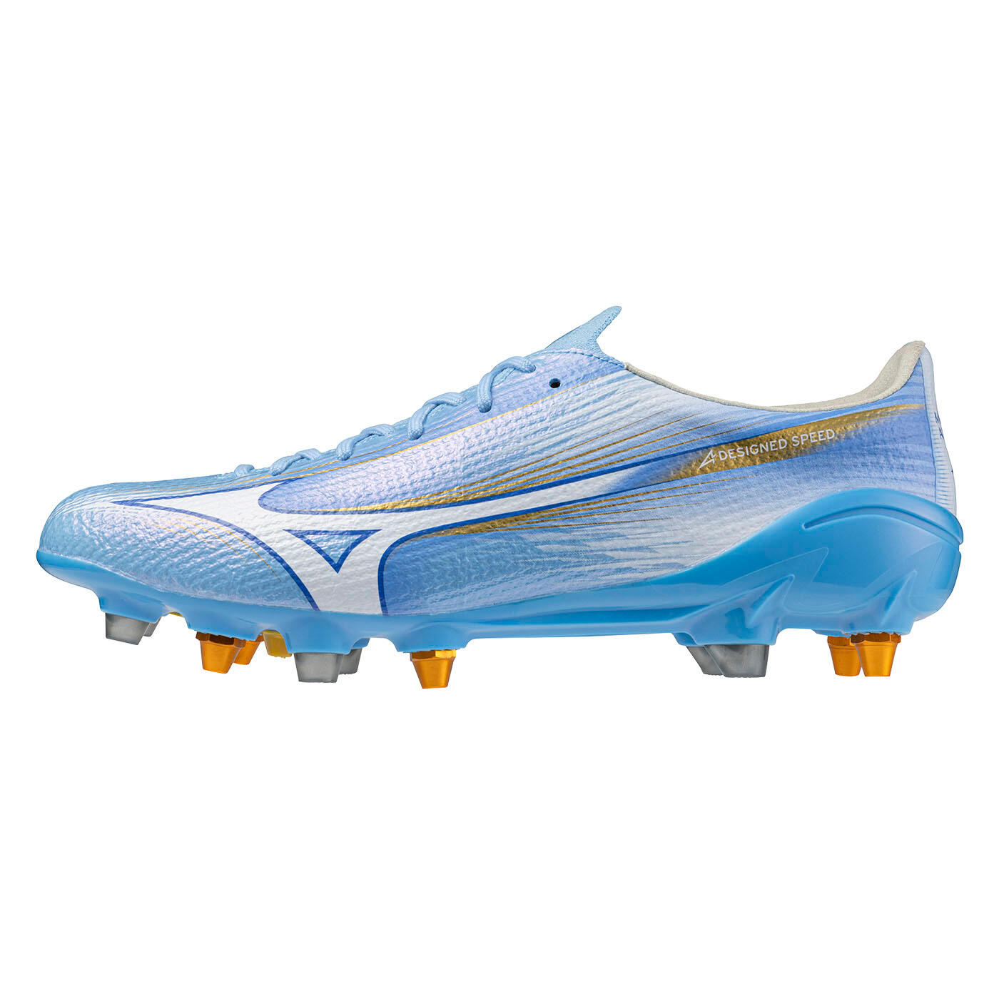Crampons de rugby Mizuno Alpha III Elite Mix Bleu ciel 1/4