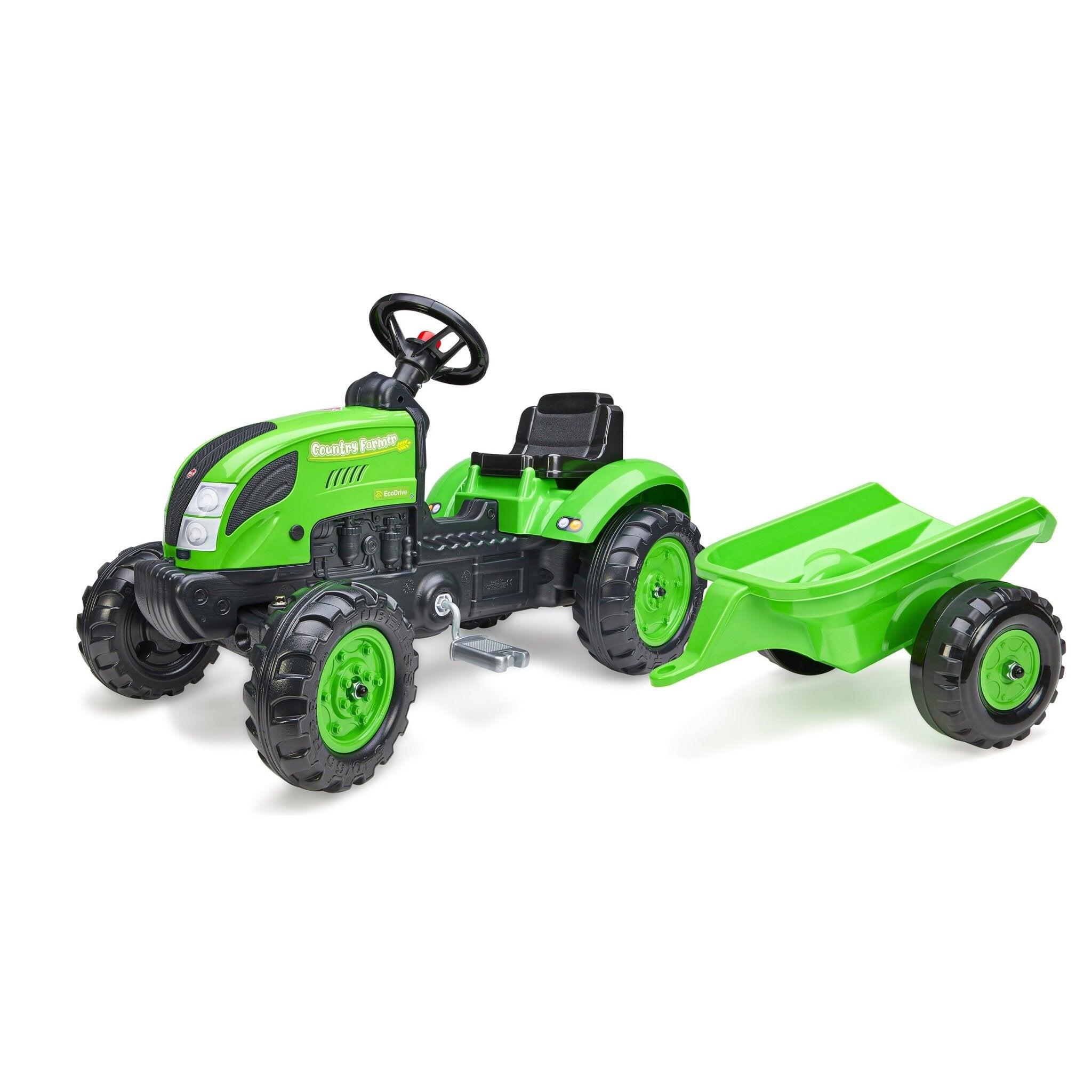 Falk Country Farmer Pedal Tractor with Trailer 1/5