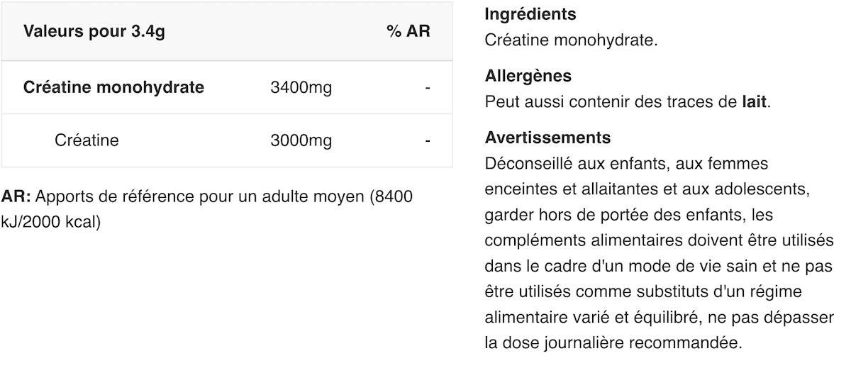Creatina Monohidratada Impact Myprotein 500g 2/3