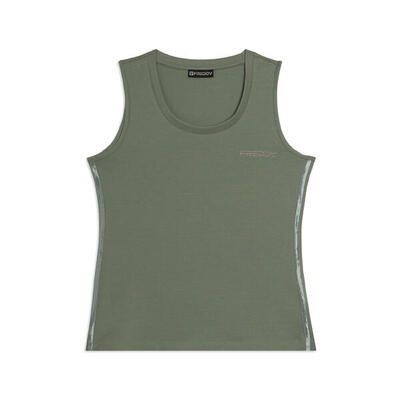 Canotta Regular con Logo FREDDY e Inserti Elastici