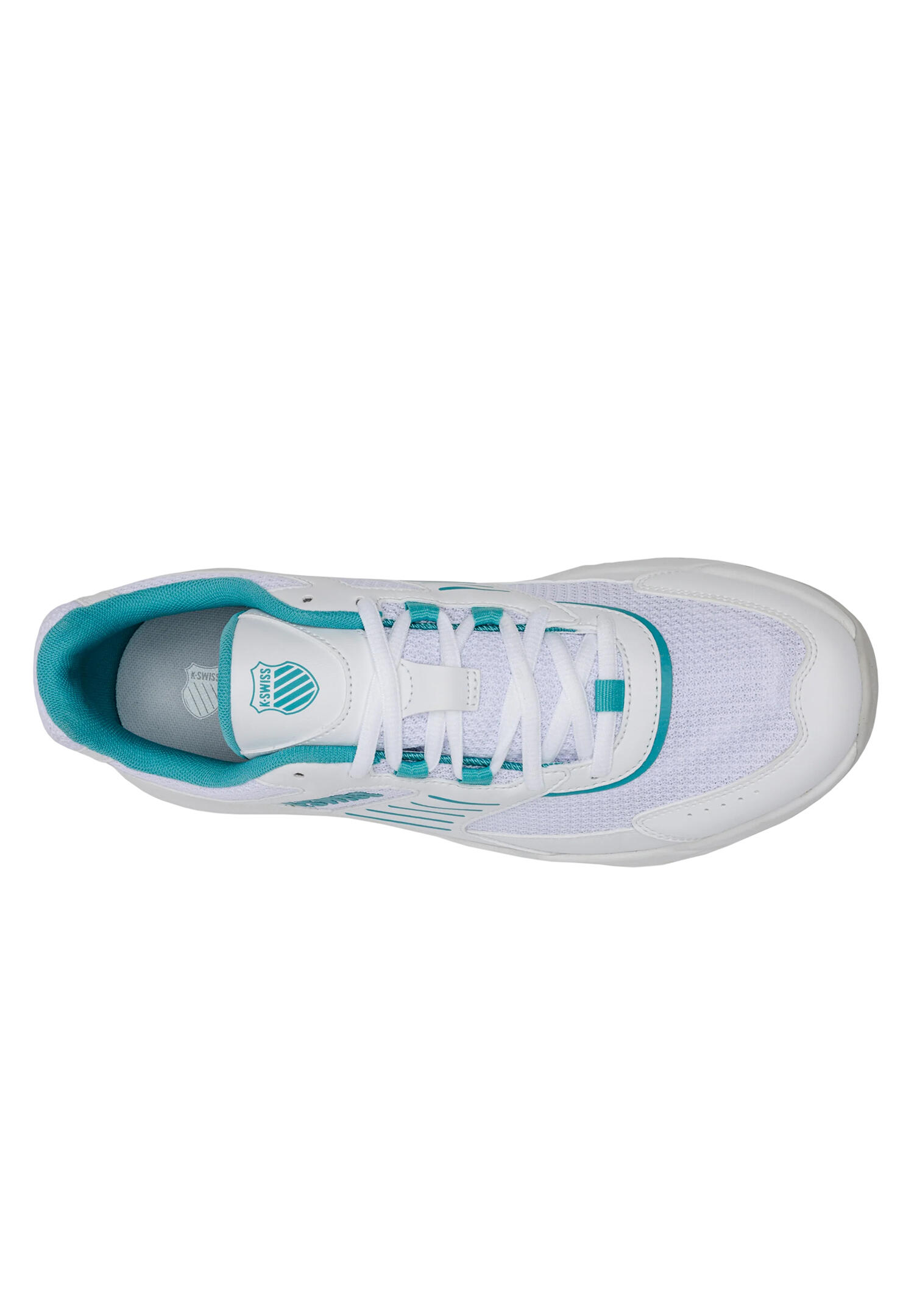 K-Swiss Damen Fario M Sneaker Freizeitschuh  94779-141-M White/Turquoise 5/6