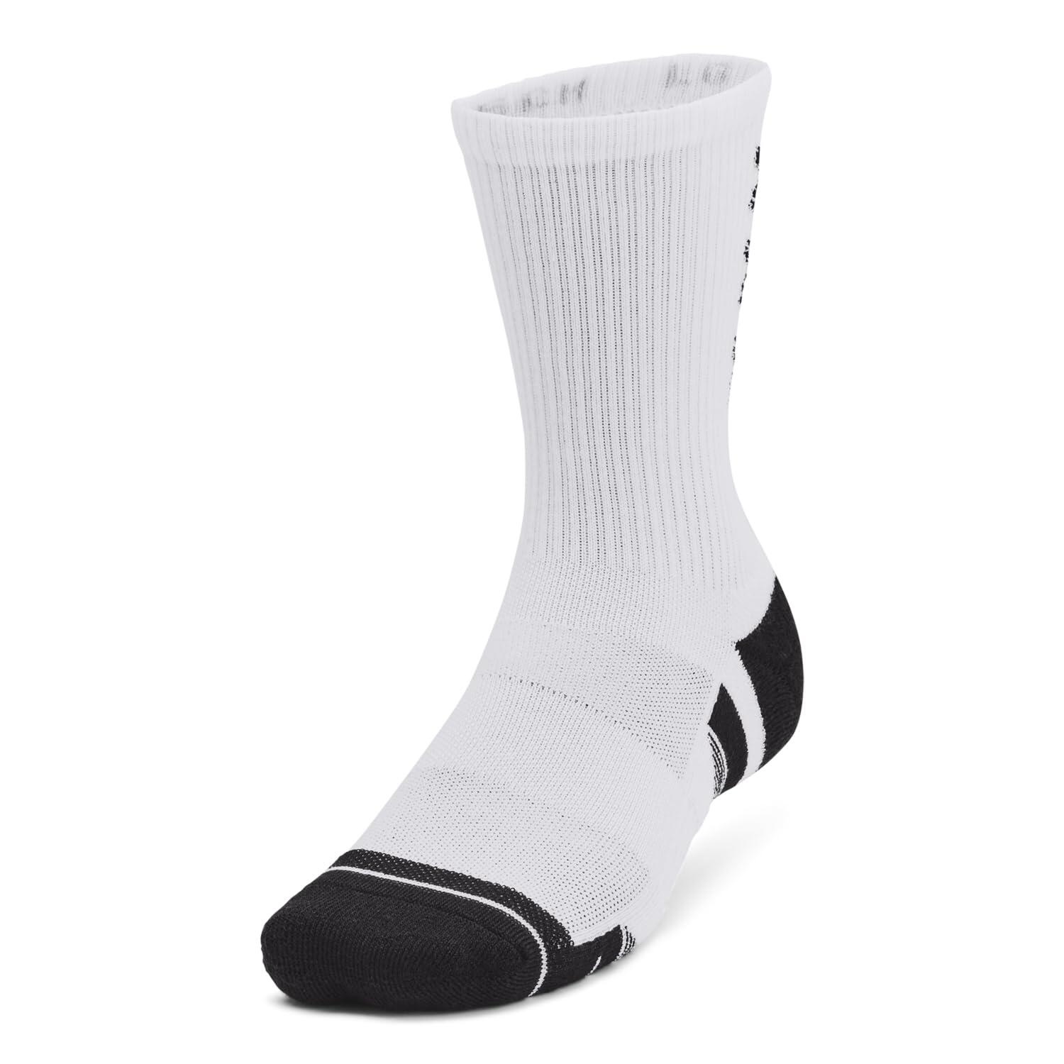 Under Armour - Crew Ua Perf Tech Nov. 3 Pièces Pour Le Sport Et Le Quotidien - Chaussettes - Blanc - M - Decathlon