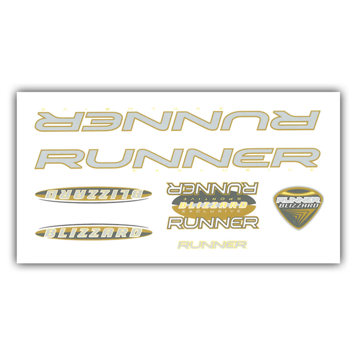 Tormino - Bicycle Crame Stickerset Runner Blizzard Geel - Plaque De Cadre - Jaune - Decathlon