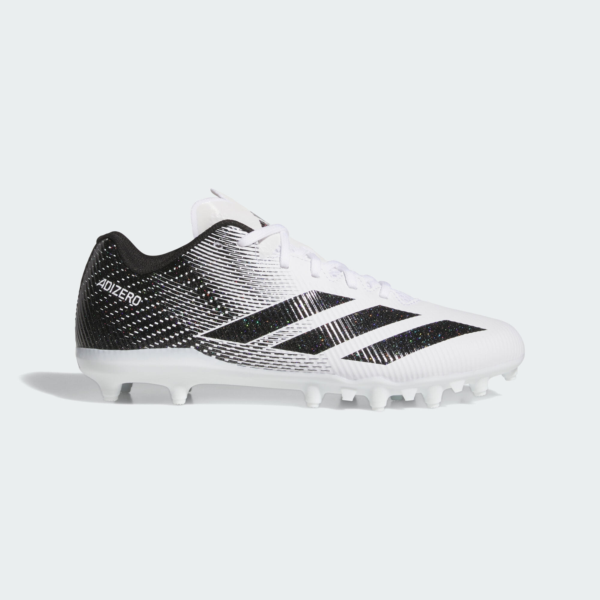 Adizero Electric Ⅱ Cleats BLK/WHT 27.0　S Adizero Electric.2 II American Football Cleats | Decathlon