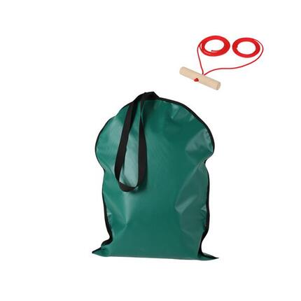 Zestaw ślizgacz śnieżny zielony AD312 + AD299 uchwyt do sanek 3,0m DUO HOLL