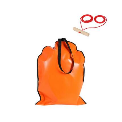 Zestaw ślizgacz śnieżny pomarańczowy AD312 + AD299 uchwyt do sanek 3,0m DUO HOLL