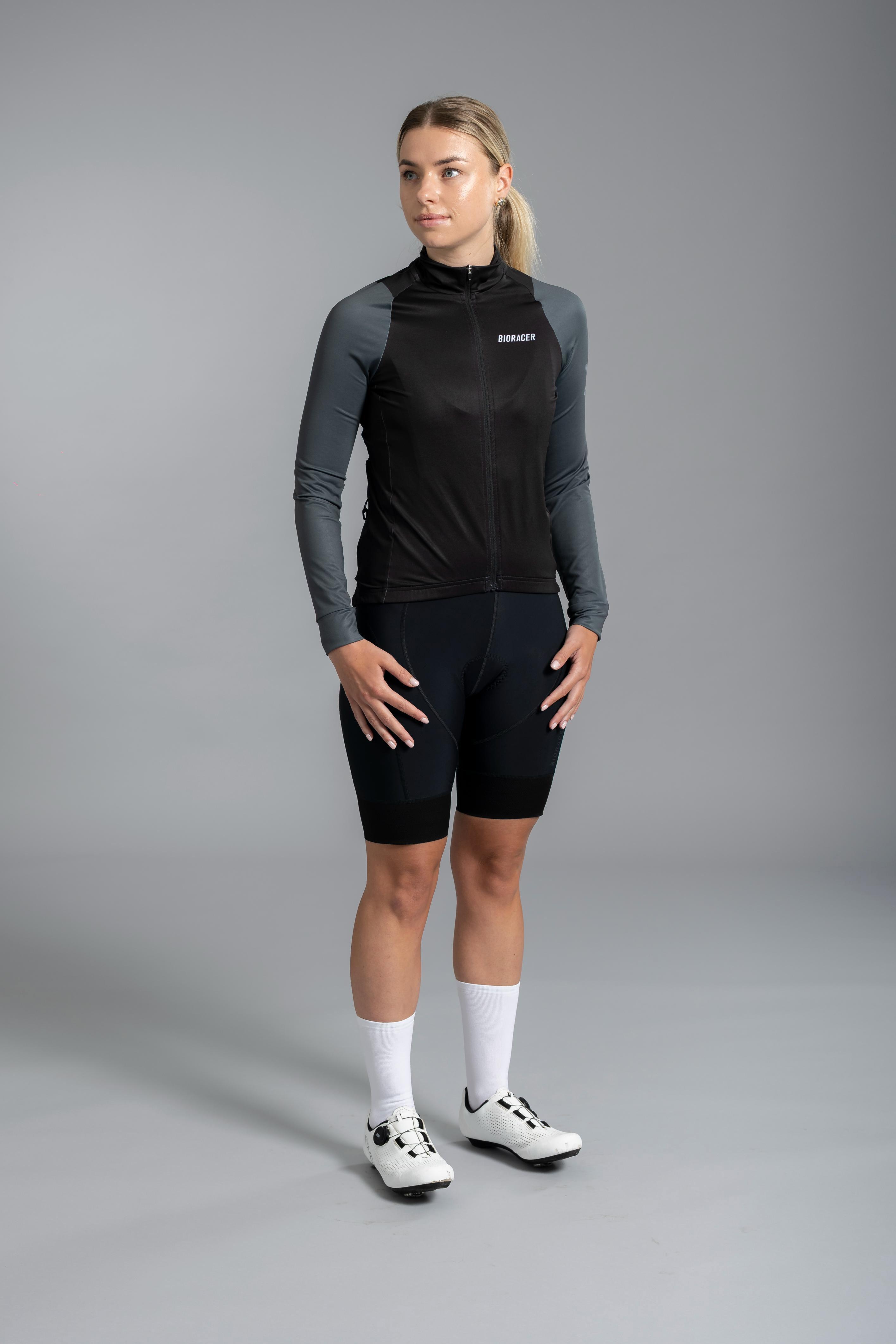 Giacca Ciclismo Donna Leggera Traspirante Idrorepellente Tempest Light Nero 3/7