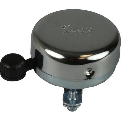 Widek bel gouden leeuw chroom staal (met pvc klepel)