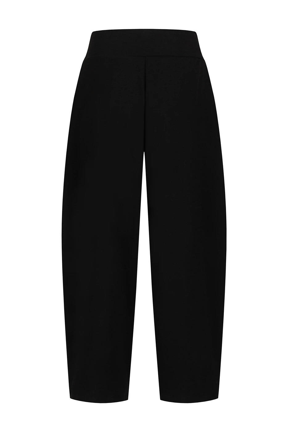 Pantalon de yoga & méditation Dhara – coupe barrel, Noir Onyx 5/5