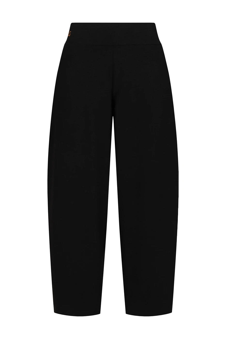 Pantalon de yoga & méditation Dhara – coupe barrel, Noir Onyx 4/5