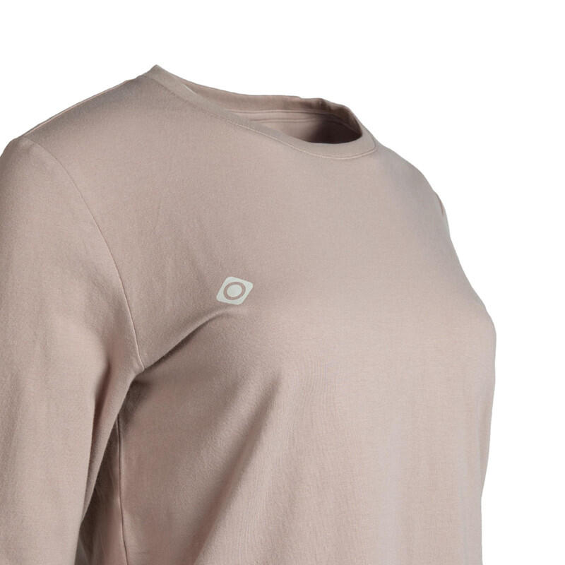 T-shirt à manches longues pour femmes BRIANES, col rond et style décontracté 3/4