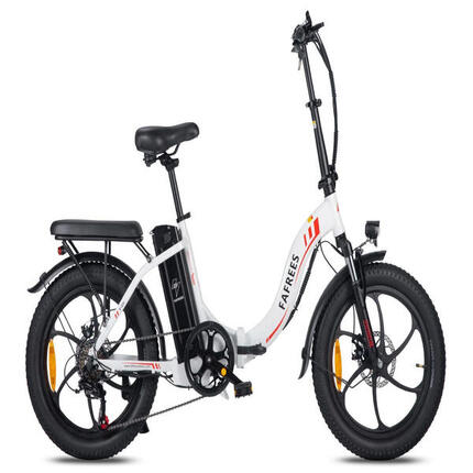 FAFREES F20 elektrische fiets 250W 576Wh 70 km actieradius wit