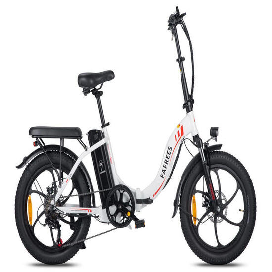 FAFREES F20 elektrische fiets 250W 576Wh 70 km actieradius wit