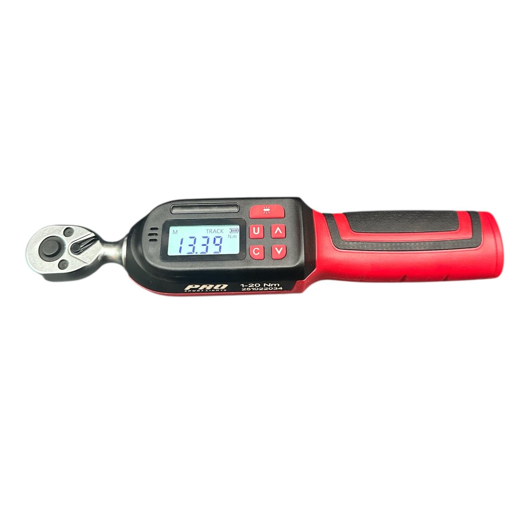 Clé dynamométrique numérique pour vélo 1-20 Nm 1/4" 3/6