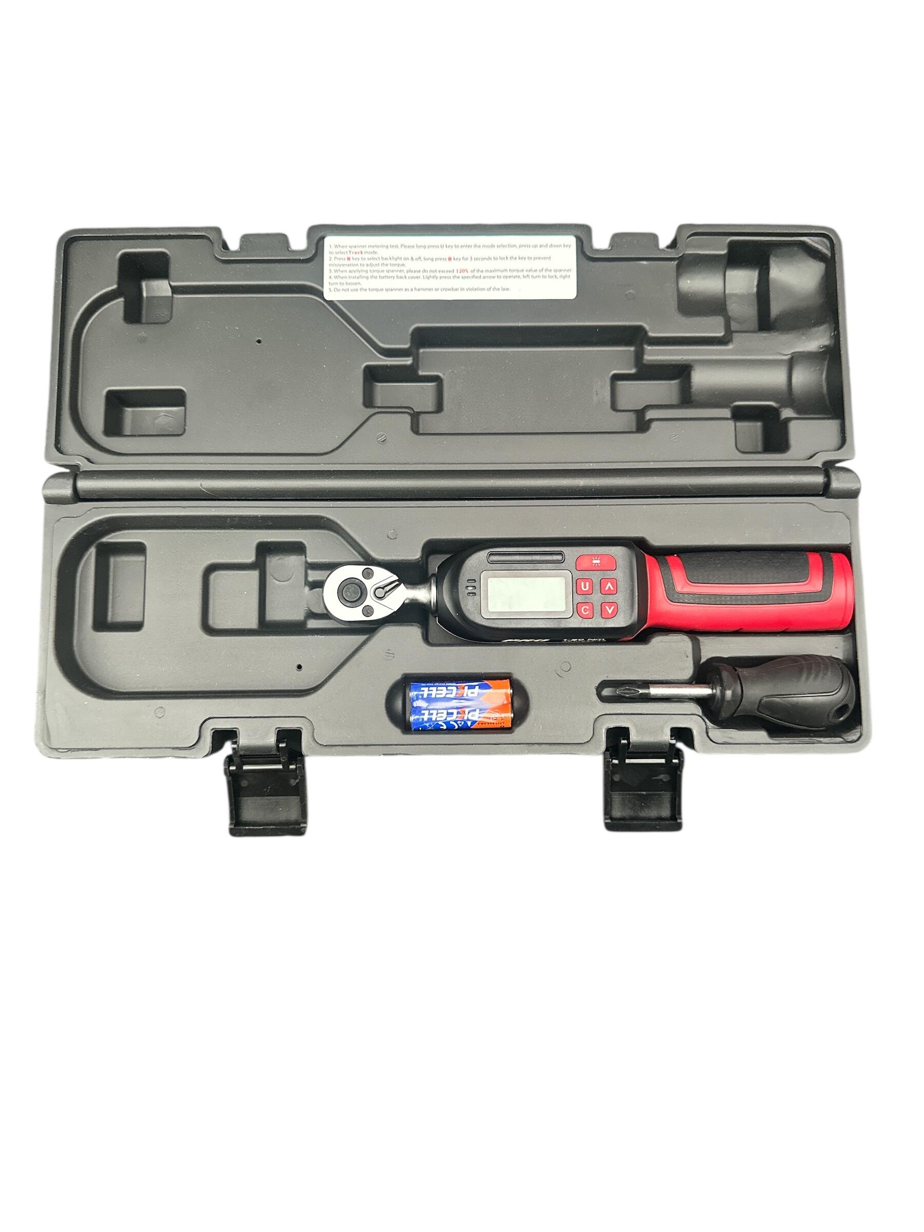 Clé dynamométrique numérique pour vélo 1-20 Nm 1/4" 5/6