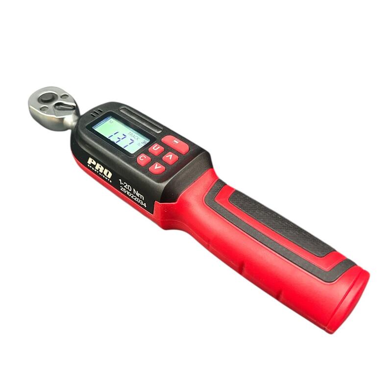 Digitální momentový klíč na kolo 1–20 Nm, 1/4"