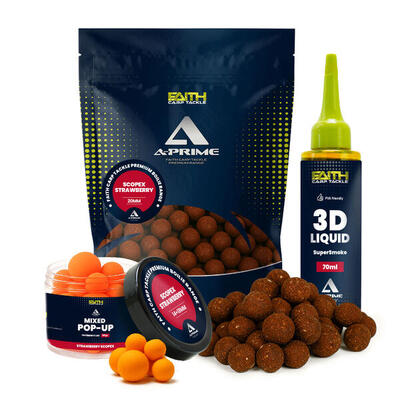 A-prime boilie combi set strawberry scopex