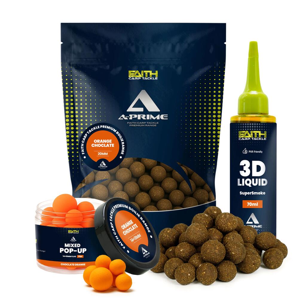 A-Prime Boilie Set Orange/Chocolate - Boilies, Pop-Ups and Liquid