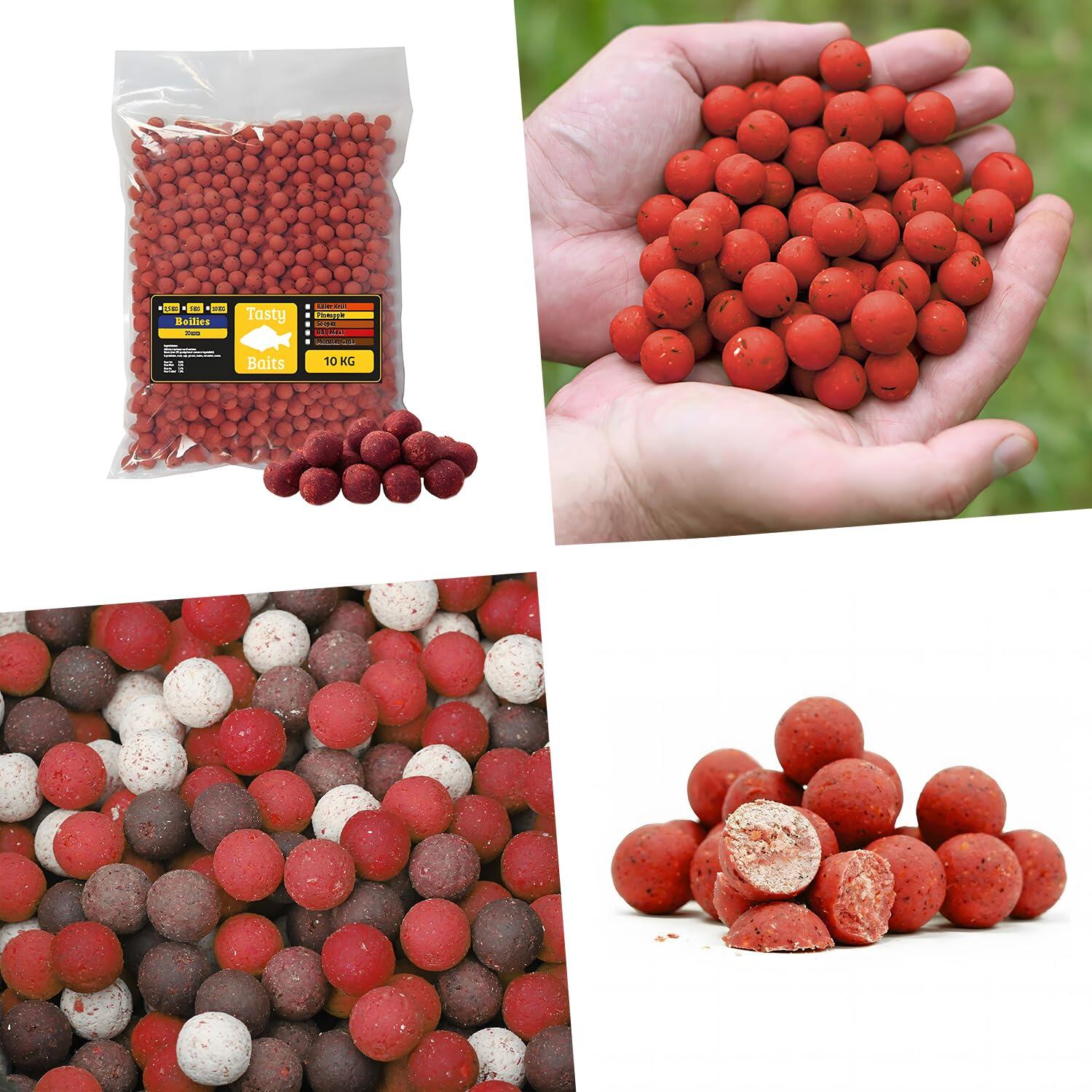 Tasty Baits Aardbei Boilie 20mm 10kg 4/6