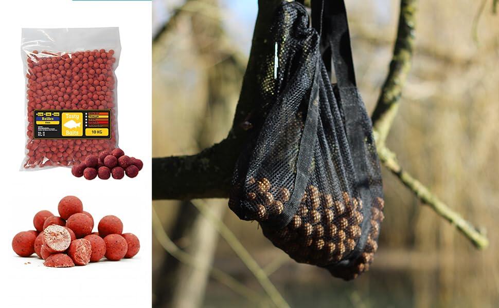 Tasty Baits Aardbei Boilie 20mm 10kg 6/6