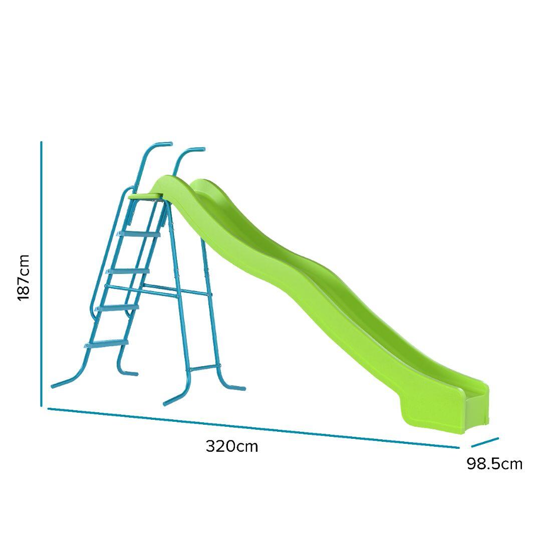Rutsche mit 5 Stufen  Grün 300 cm 5/5